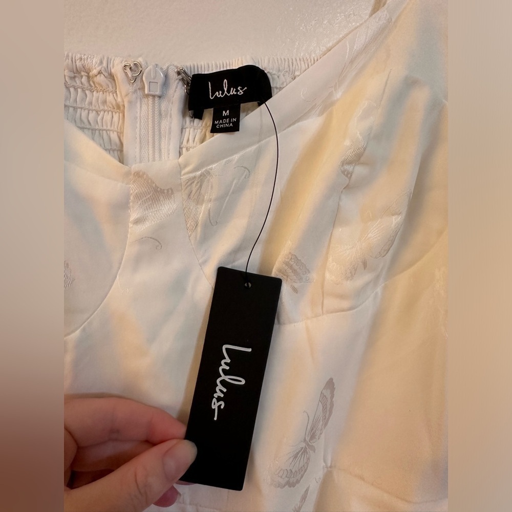 NWT Wishing on Love Satin Butterfly Dress - Picture 7 of 7